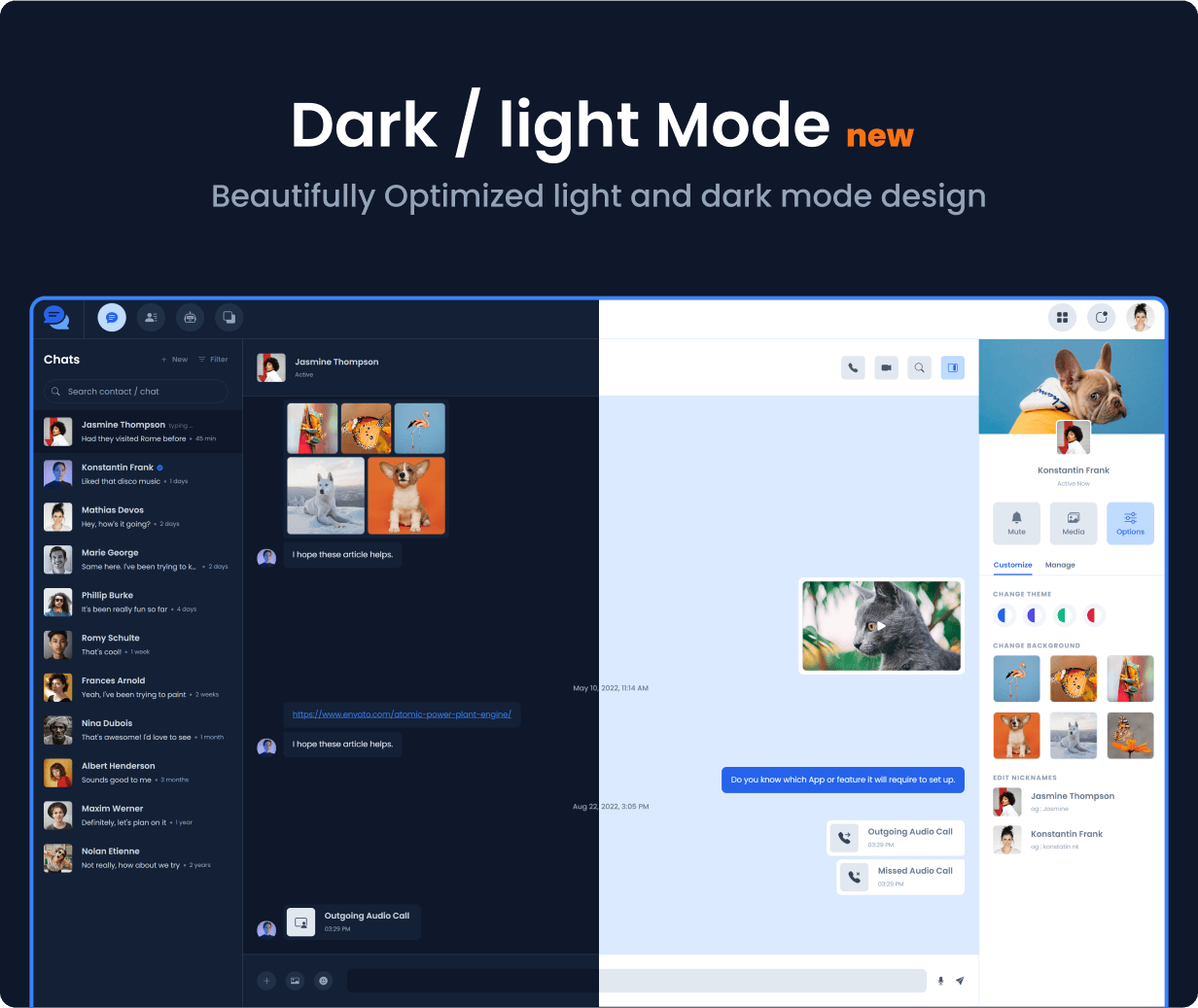 Dark and light Mode