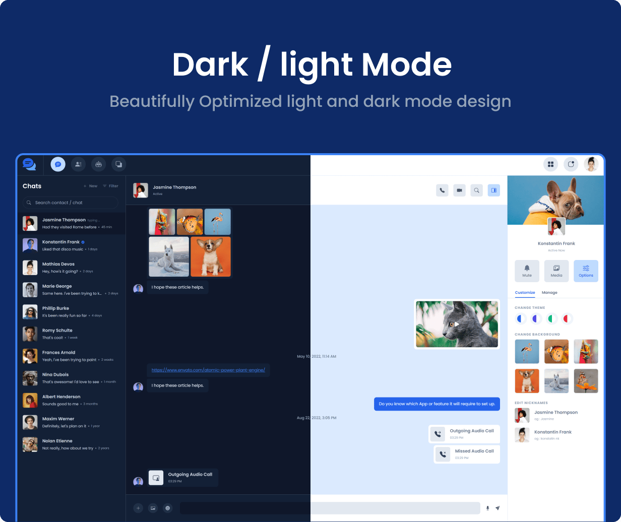 Dark and light Mode