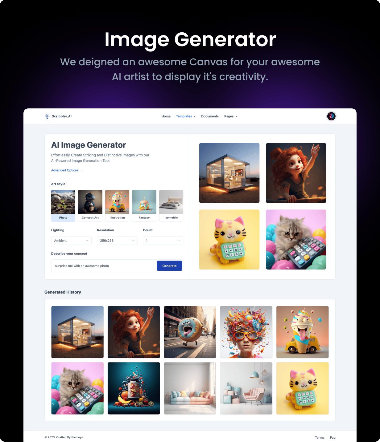 Image Generator Screen